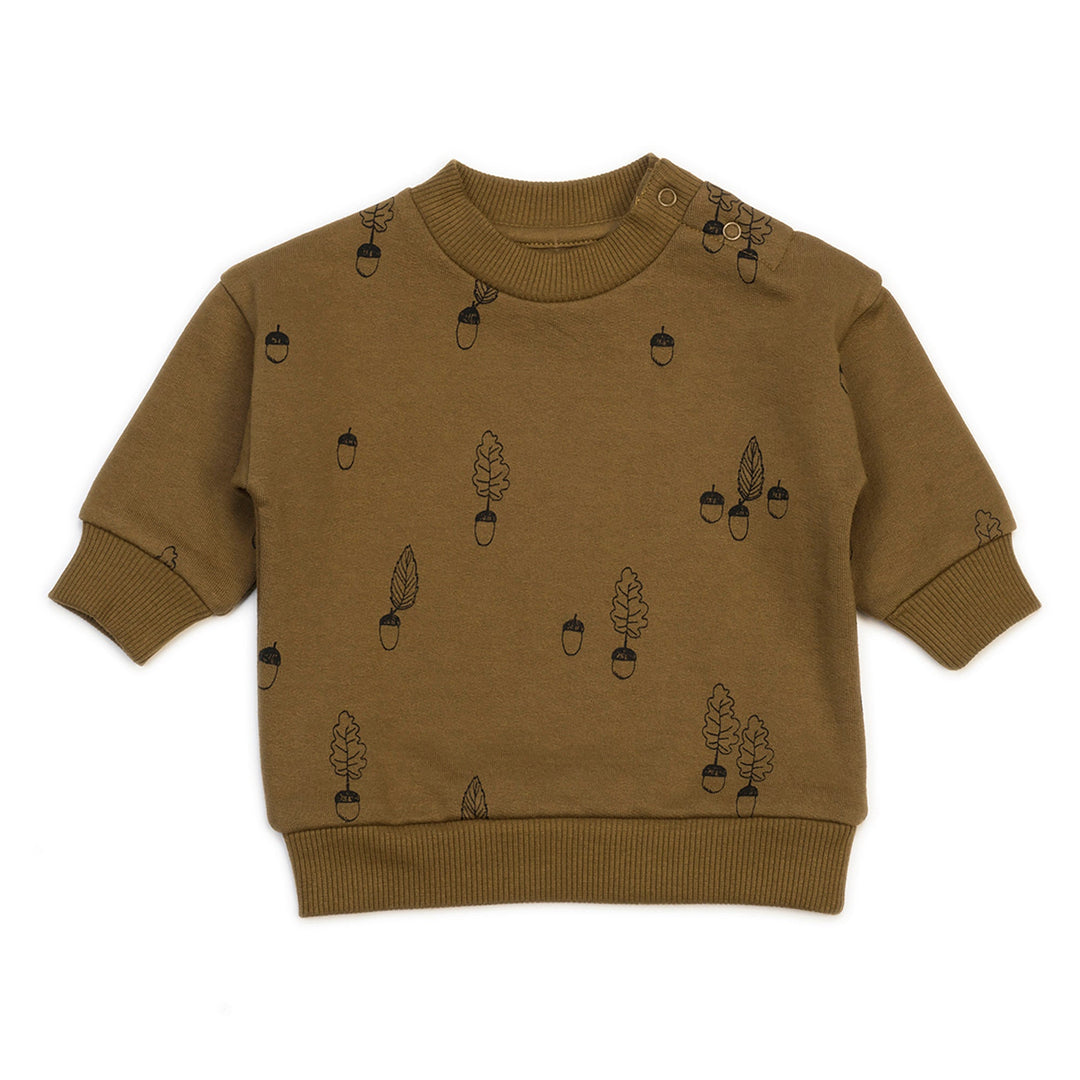 Organic Sweatshirt - Acorn AOP Spice