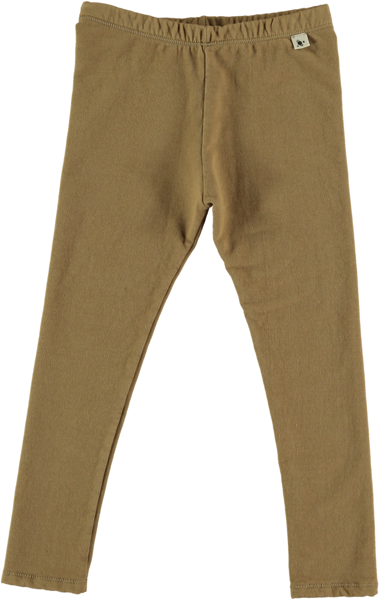 Organic Fleece Leggings - Camel