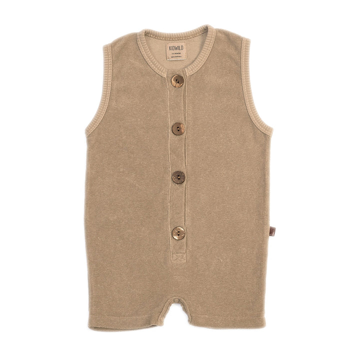 Organic Terry Romper - Fawn