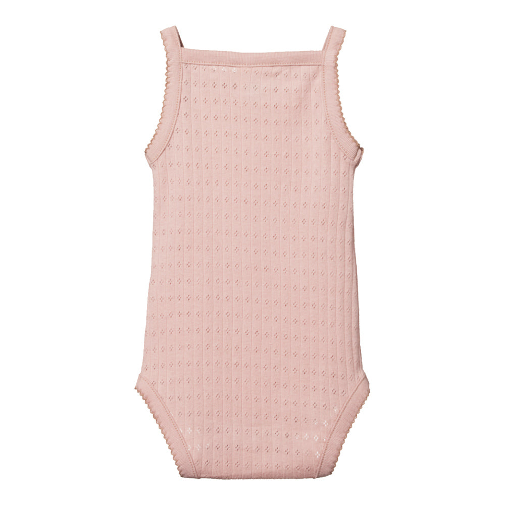 Pointelle Camisole Bodysuit - Rose Bud