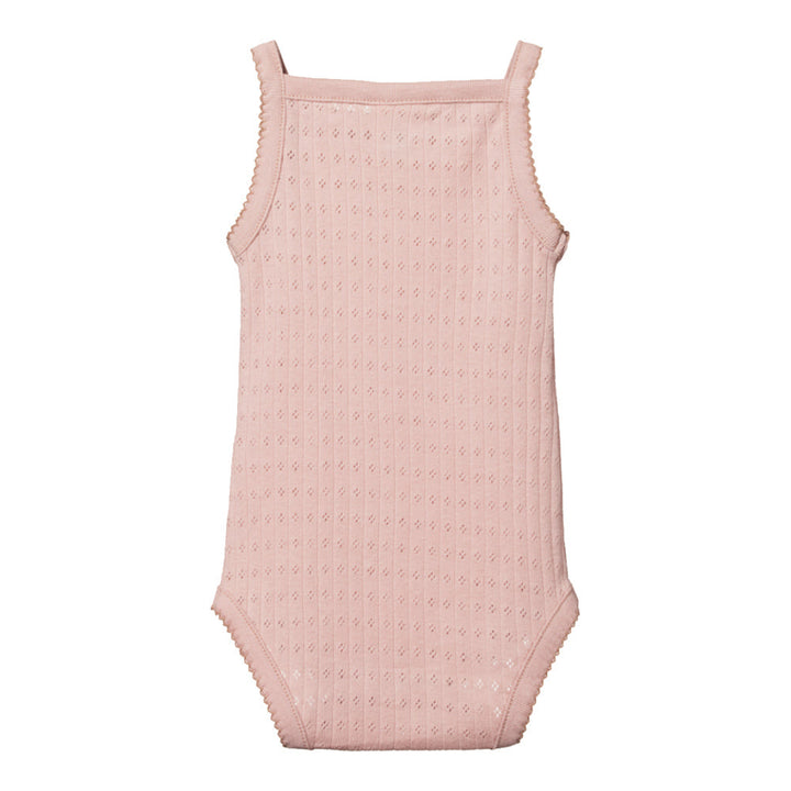 Pointelle Camisole Bodysuit - Rose Bud