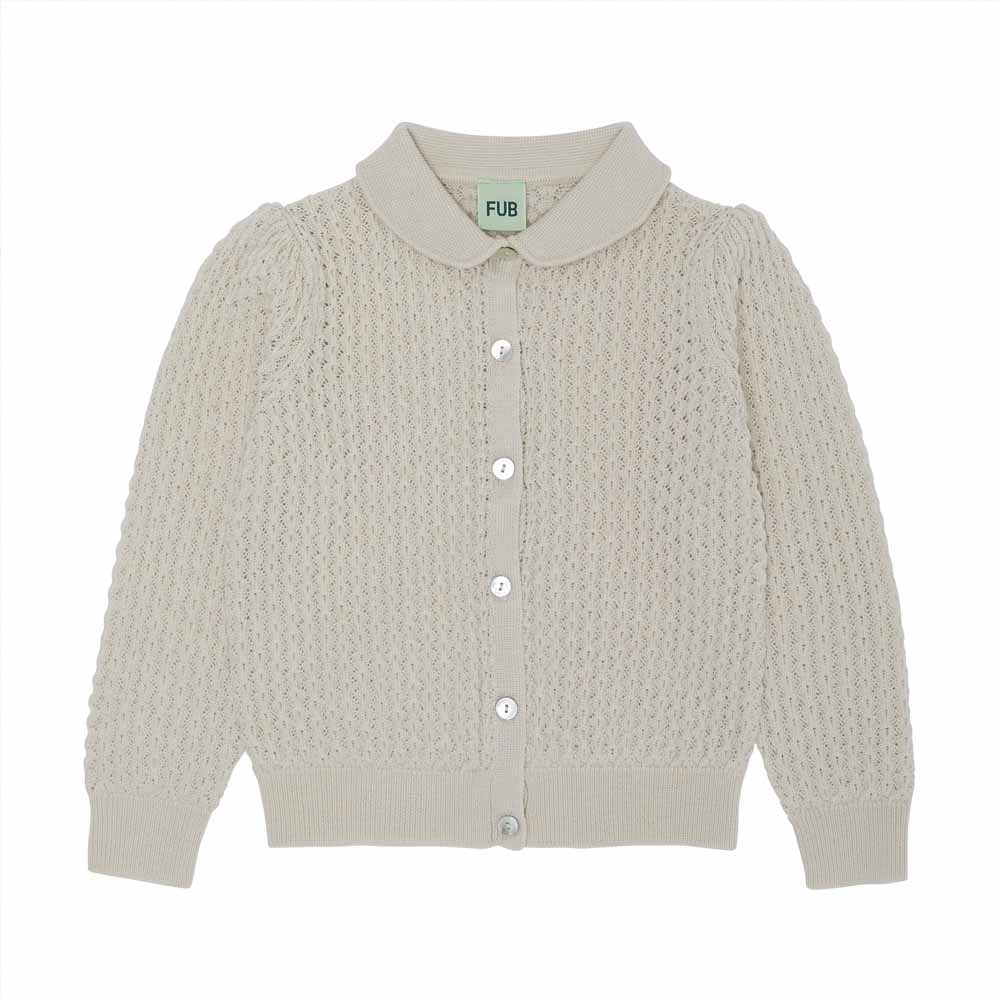 Pointelle Cardigan - Ecru