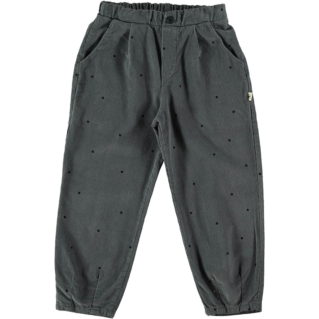 Kids Dot Trousers - Steel