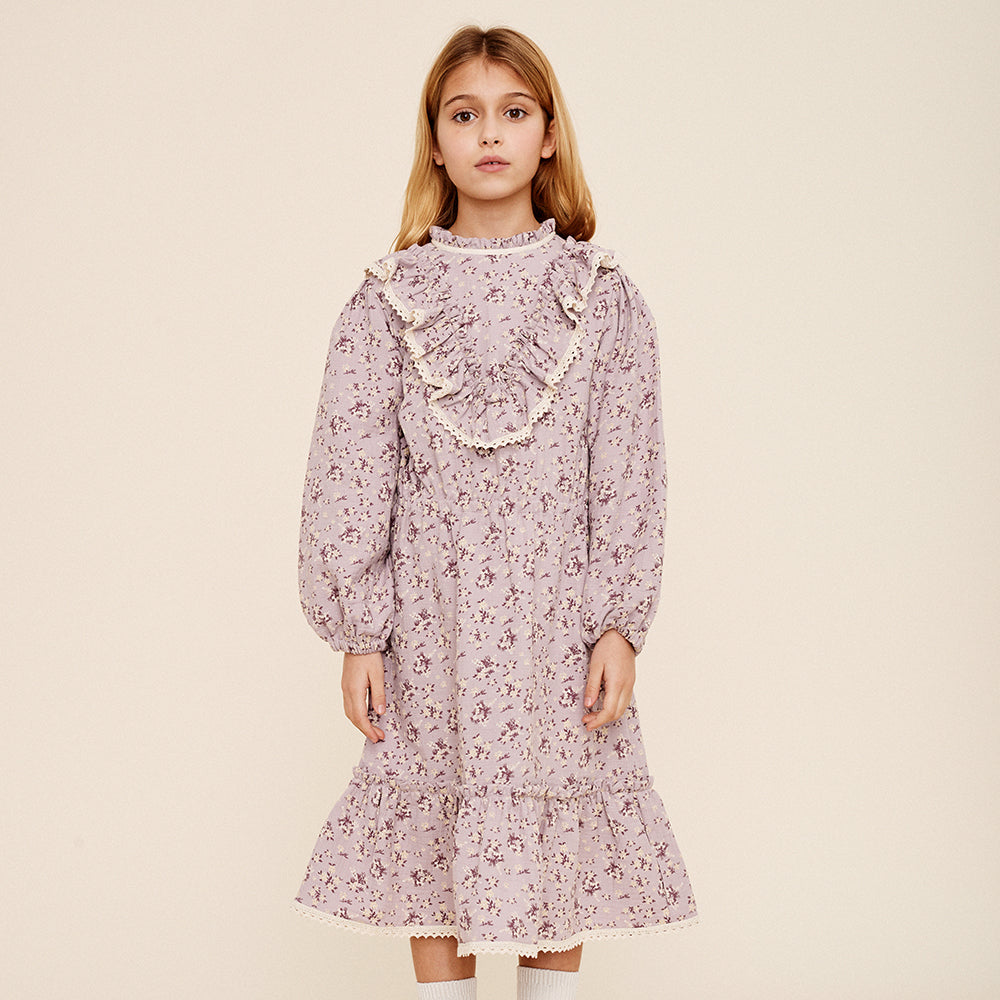 Ria Flower Dress - Lilac Floral