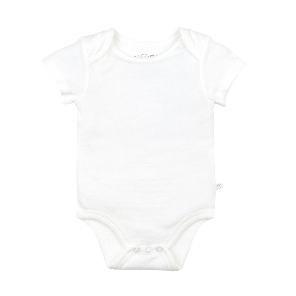 Short Sleeve Bodysuit - White