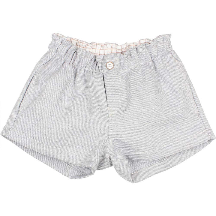 Twill Linen Girl Short - Jeans