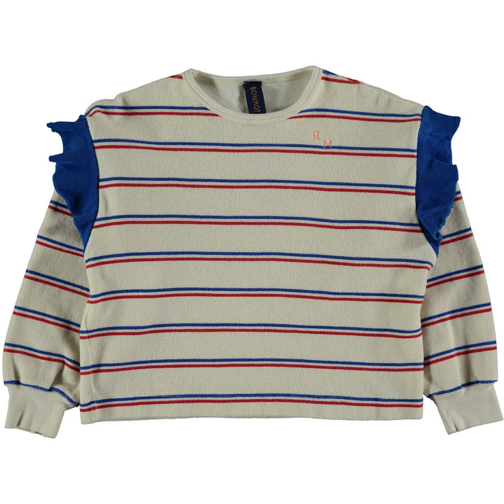 Sweatshirt Frill Bistripe - Ivory