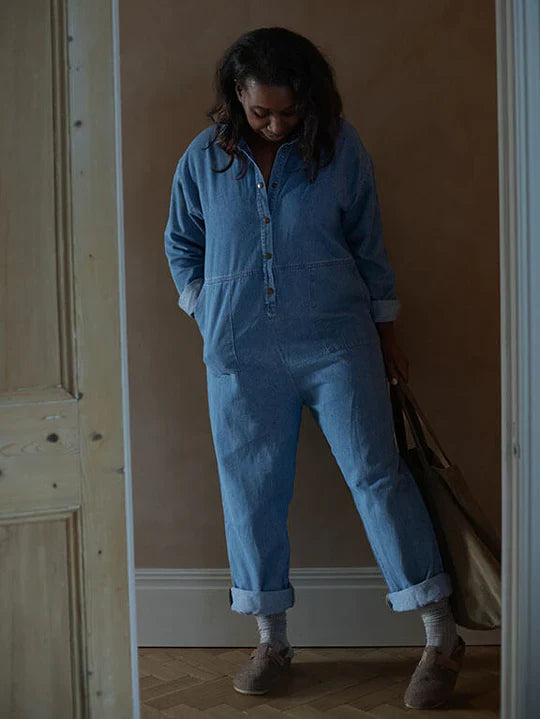 The Denim Boiler Suit Women's - Light Denim