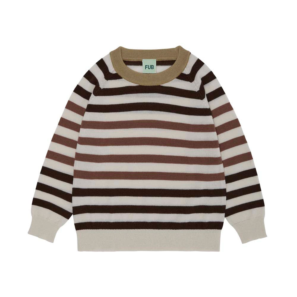 Sweatshirt - Ecru/Walnut