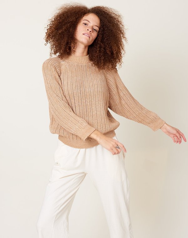 Women's Sweatshirt Sweater - Oatmeal