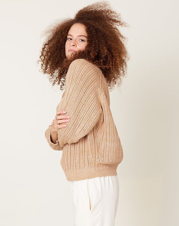 Women's Sweatshirt Sweater - Oatmeal