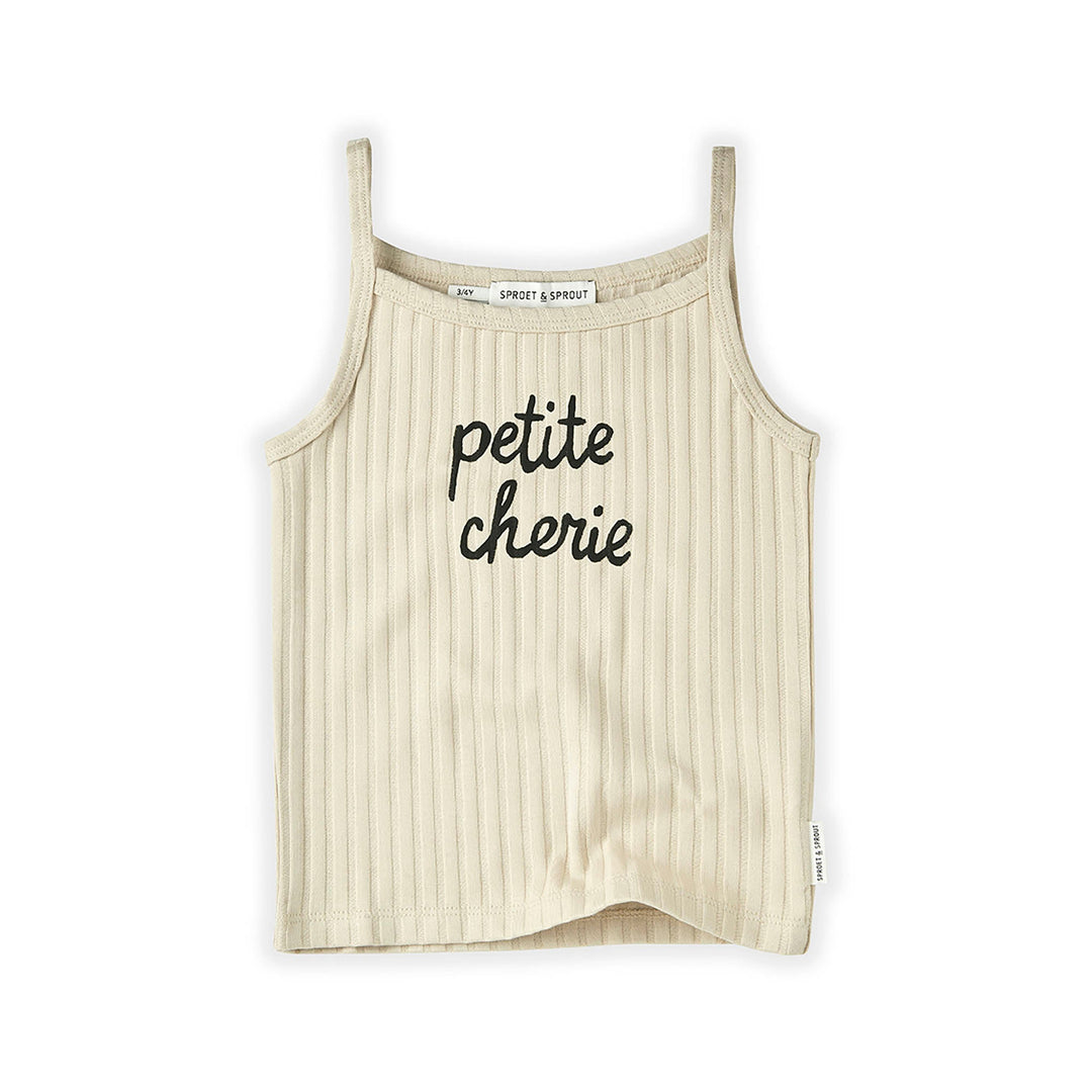 Tank Top Rib Petite Cherie - Sesame