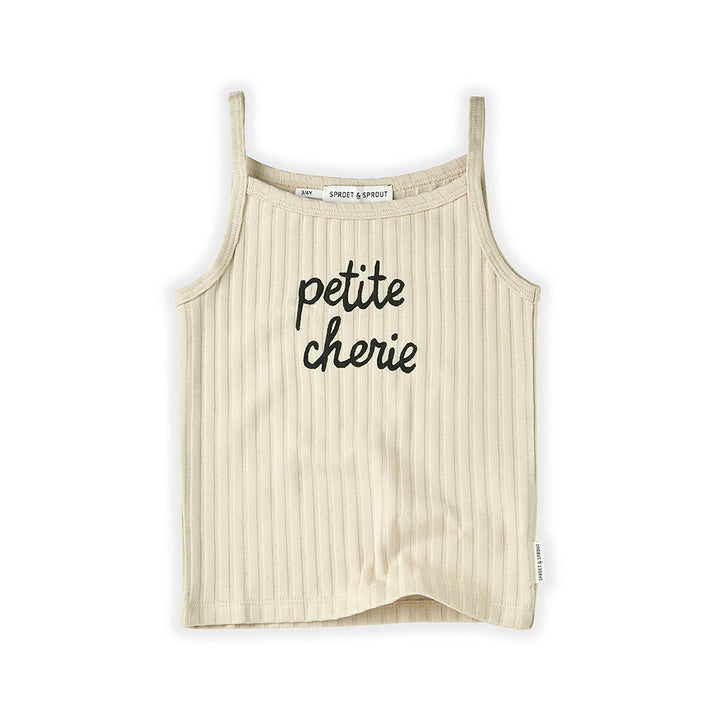 Tank Top Rib Petite Cherie - Sesame