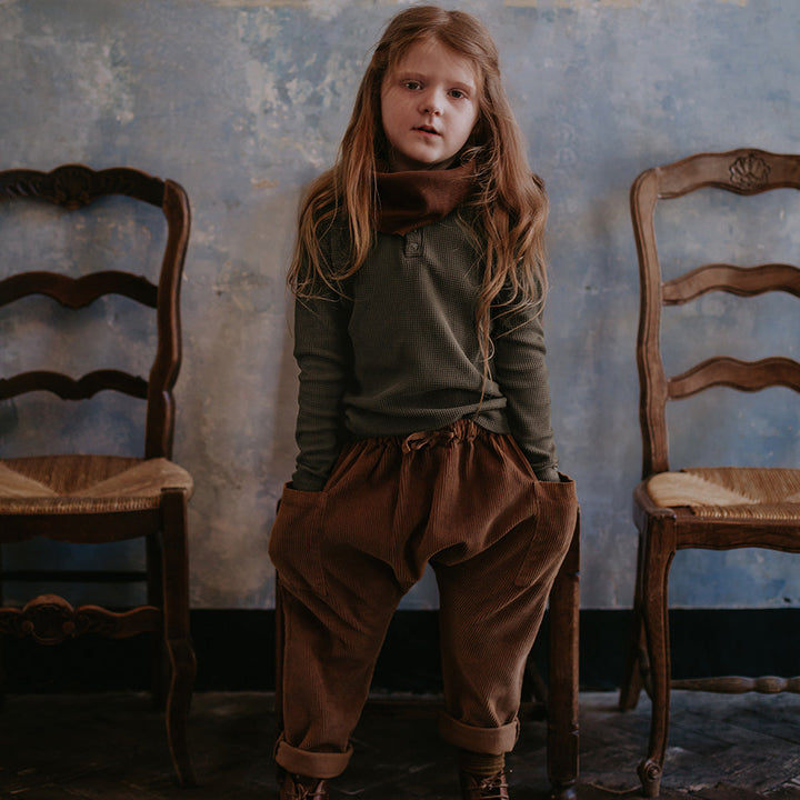 The Corduroy Harem Trouser - Rust