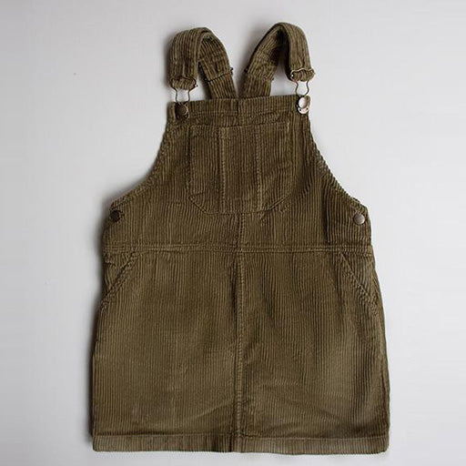 The Retro Pinafore - Olive