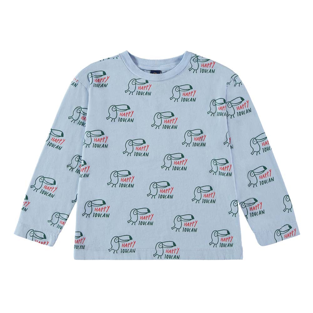 T-Shirt Allover Happy Toucan - Light Blue