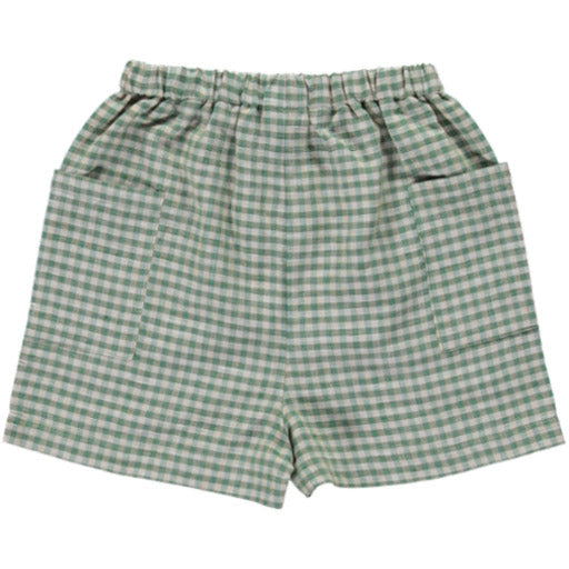 Uma Short - Green Gingham