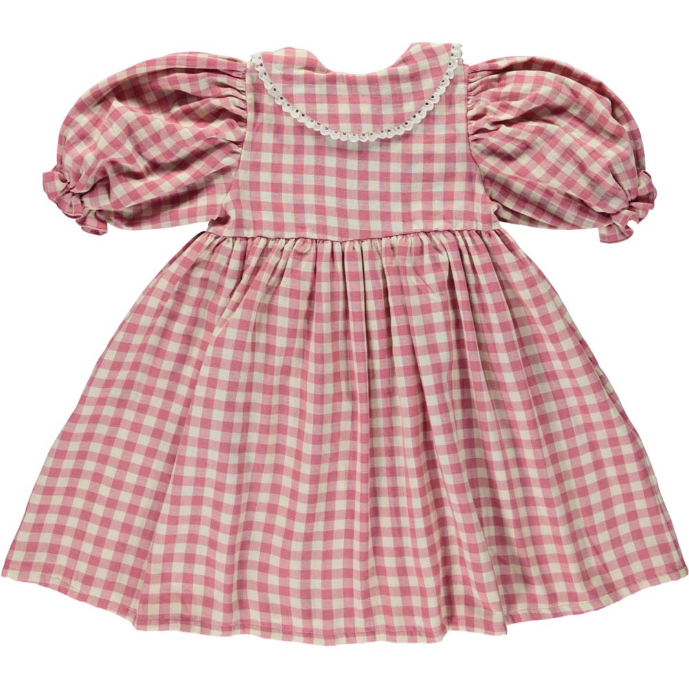 Amelia Empire Dress - Rose Gingham