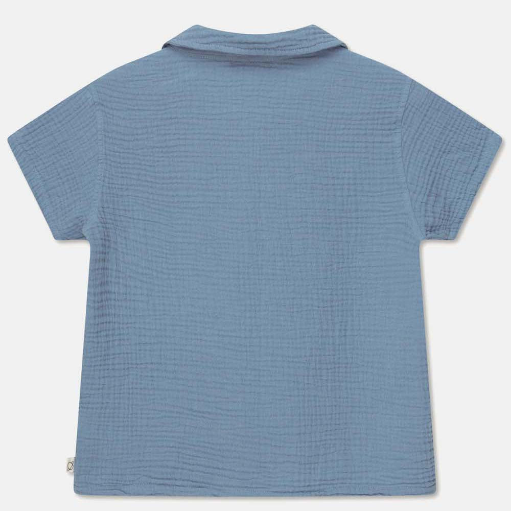 Gauze Camp Shirt - Sky Blue