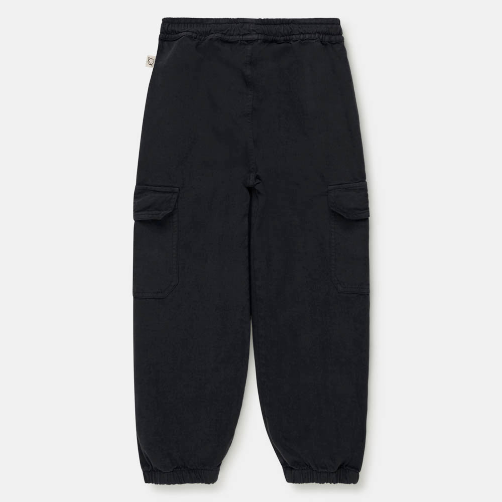 Organic Twill Cargo Pants - Dark Grey