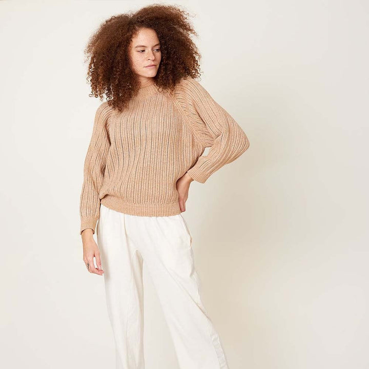 Women's Sweatshirt Sweater - Oatmeal