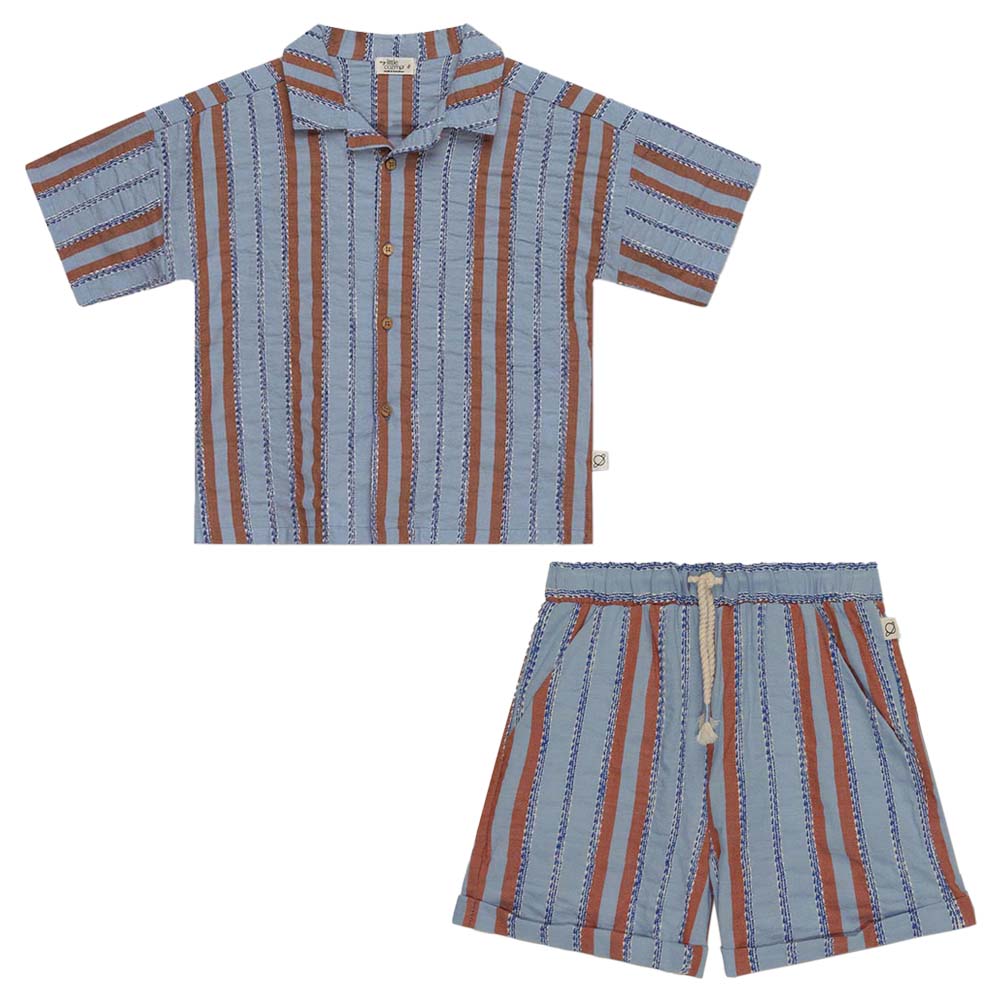 Striped Denim Set - Unique