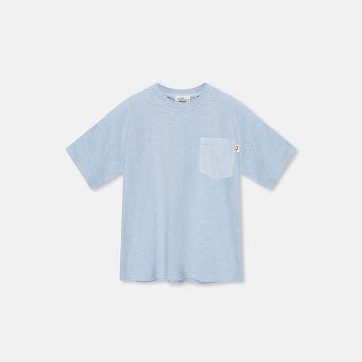 Slub Patch Pocket T-Shirt - Blue