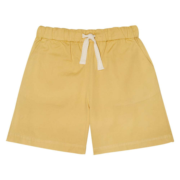 Hibiscus Solid Bermuda Short - Moustard