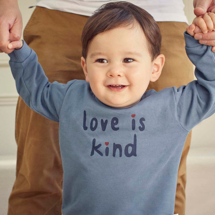 Love Is Kind Slogan Sweatshirt