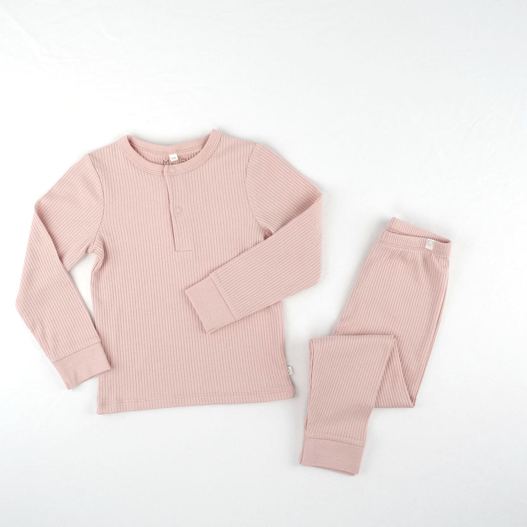 Blush Ribbed PJ Set