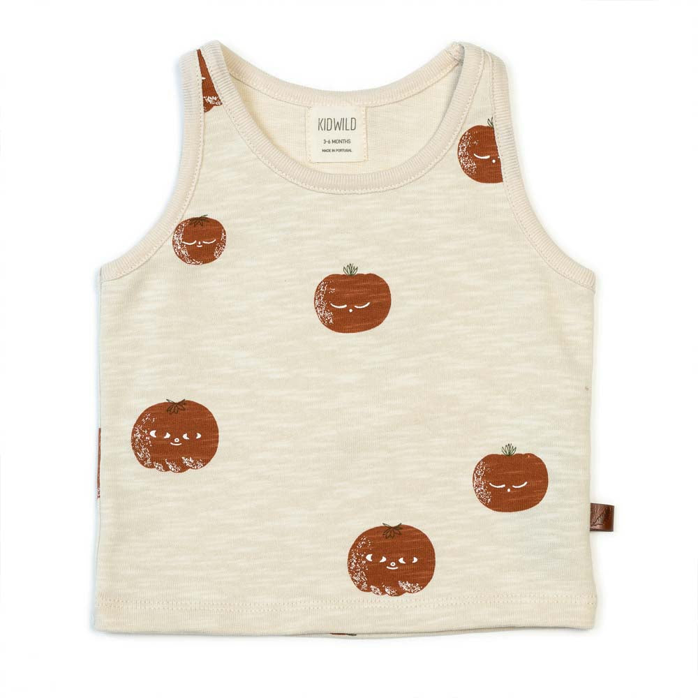 Organic Tank Top - Tomato AOP