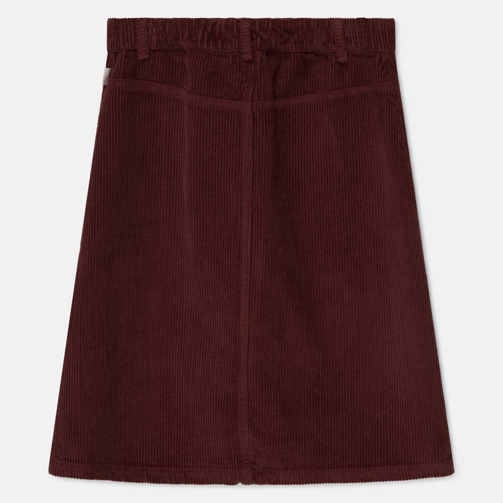 Organic Midi Corduroy Girls Skirt - Garnet