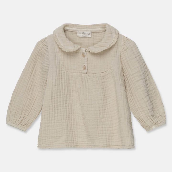 Organic Baby Blouse - Stone