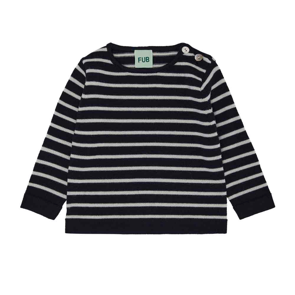 Baby Blouse - Dark Navy/Ecru