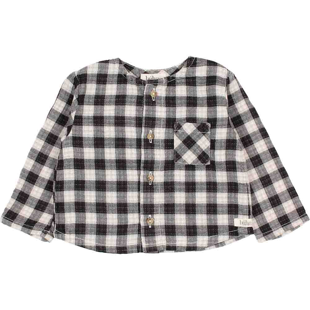 Baby Vichy Shirt - Ecru