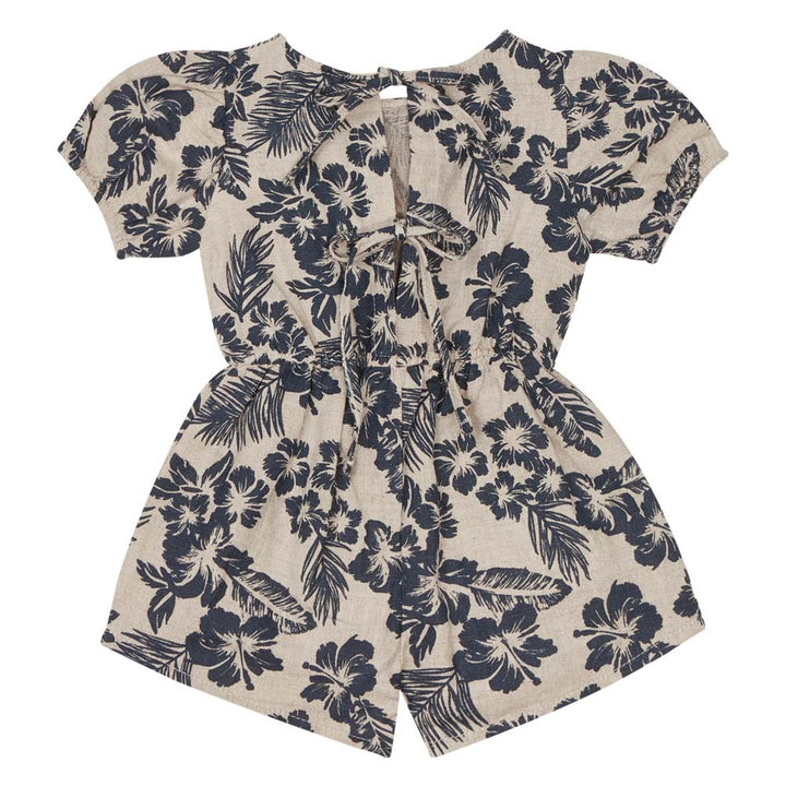 Girl Hibiscus Romper - Hibiscus