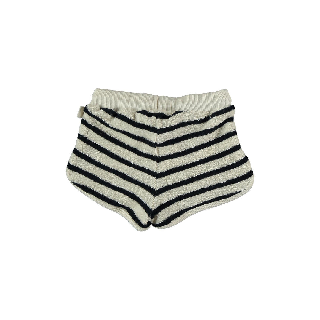 Baby Organic Cotton Toweling Shorts - Dark Blue