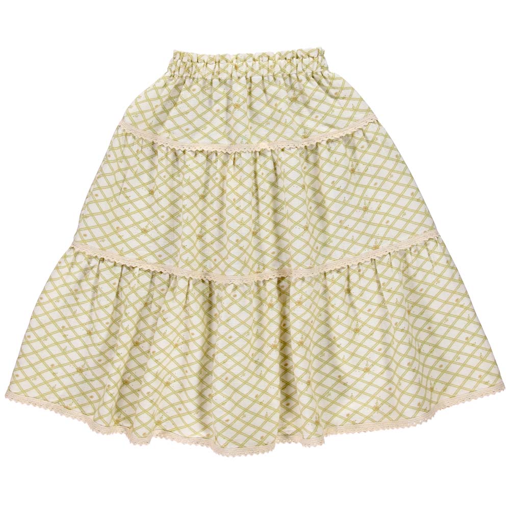 Sanne Skirt - Flower Check