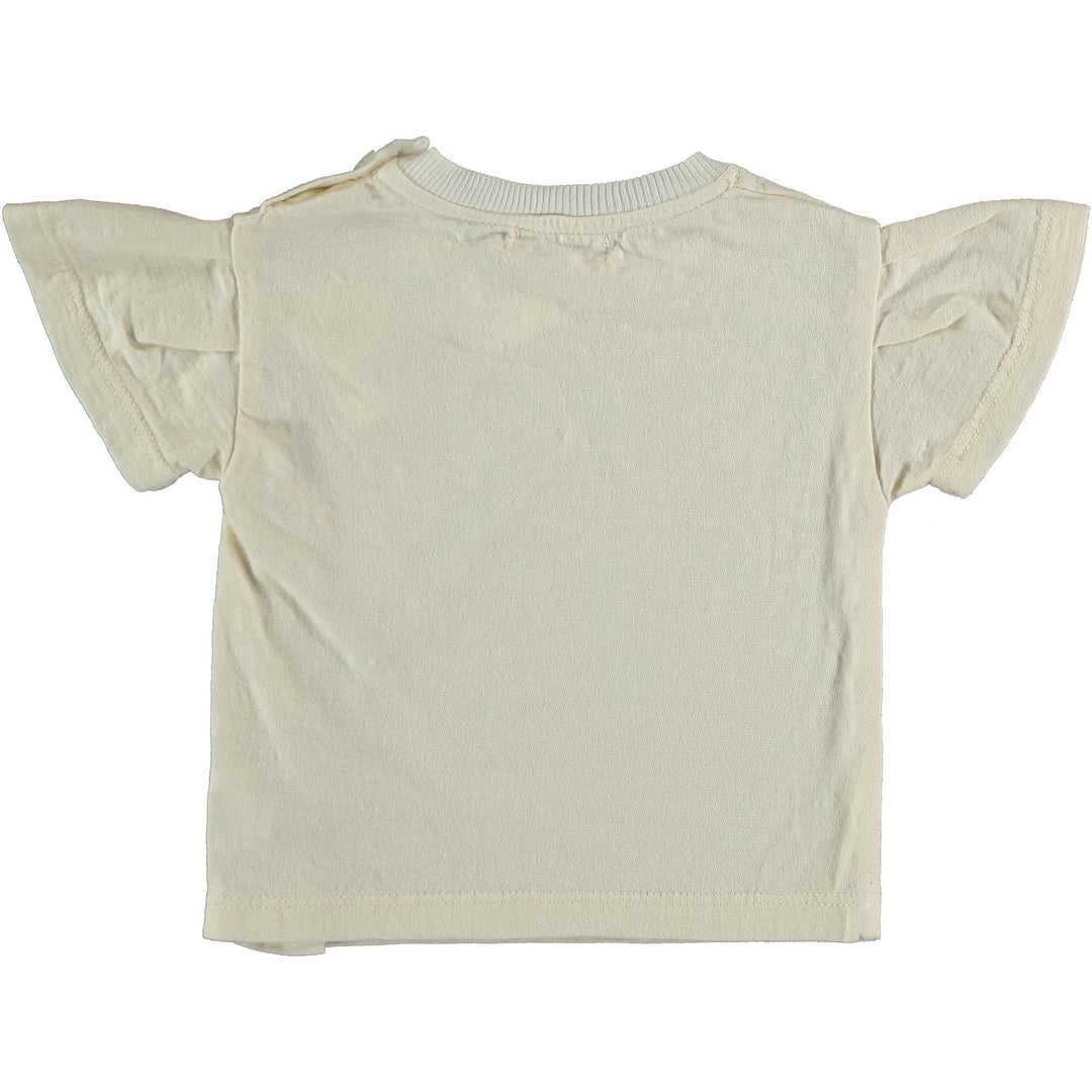 Baby Organic Cotton Flame T-Shirt - Ivory