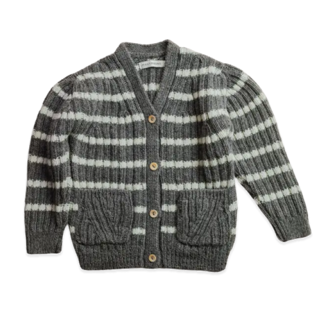 Cameron Cardigan - Grey/Ivory