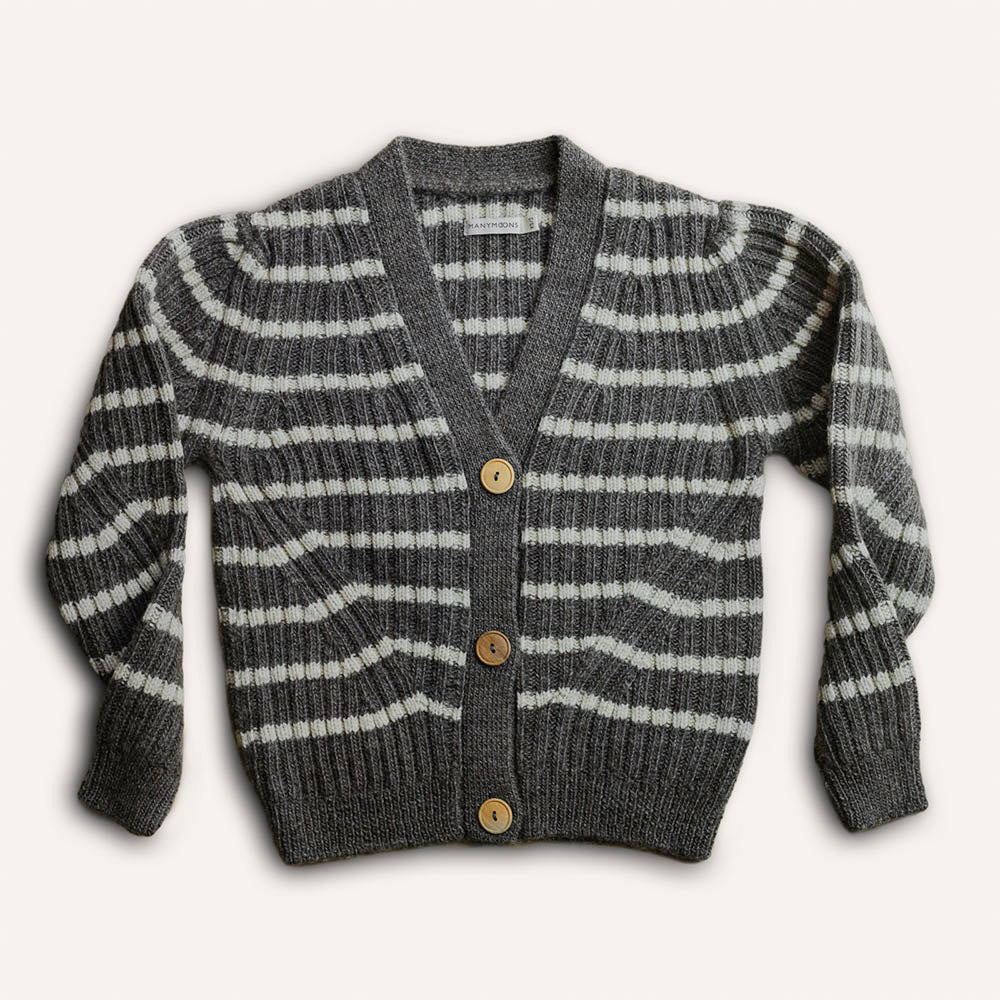 Chrissy Cardigan - Grey/Ivory