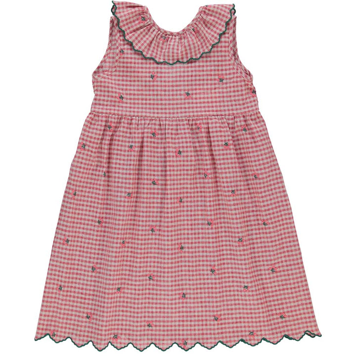 Clara Gingham Dress - Cherry Gingham