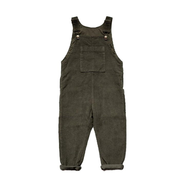 The Wild and Free Cord Dungaree Overall - Olive