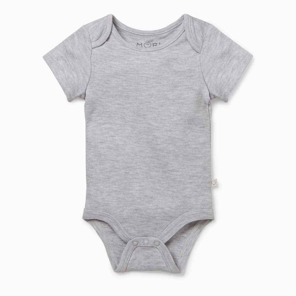 Short Sleeve Bodysuit - Grey