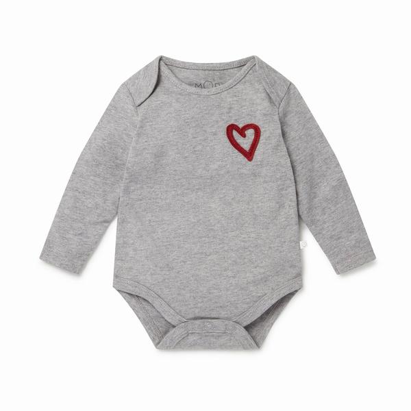 Little London Heart Long Sleeve Bodysuit