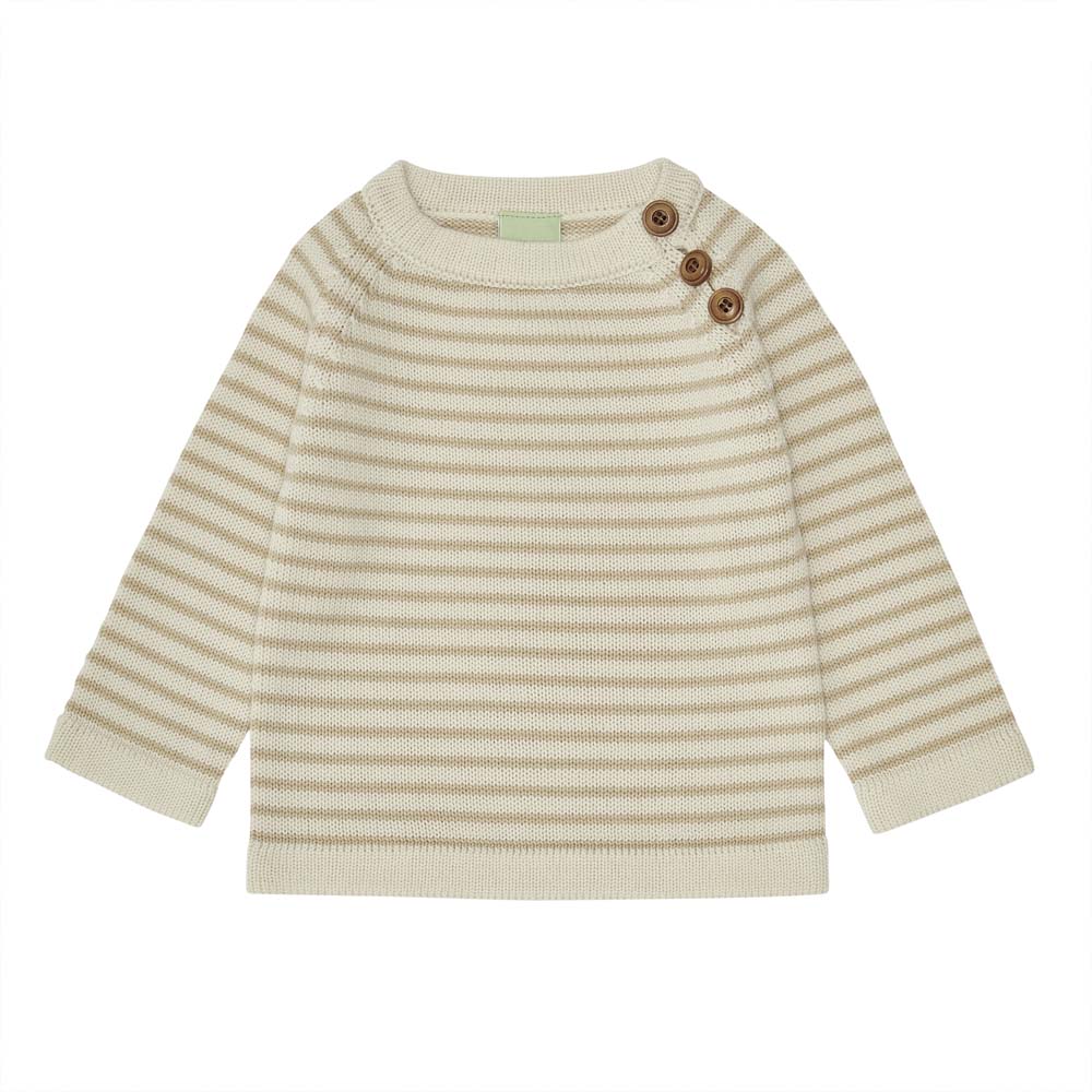 Merino Baby Sweater - Ecru/Hay