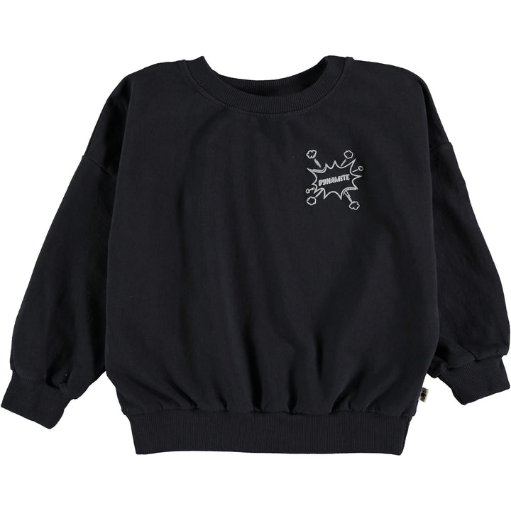 Kids Organic & Recycled Fleece Sweatshirt - Dark Blue