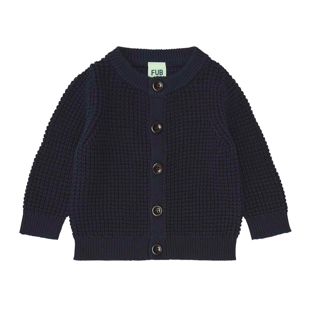 Baby Structure Cardigan - Dark Navy