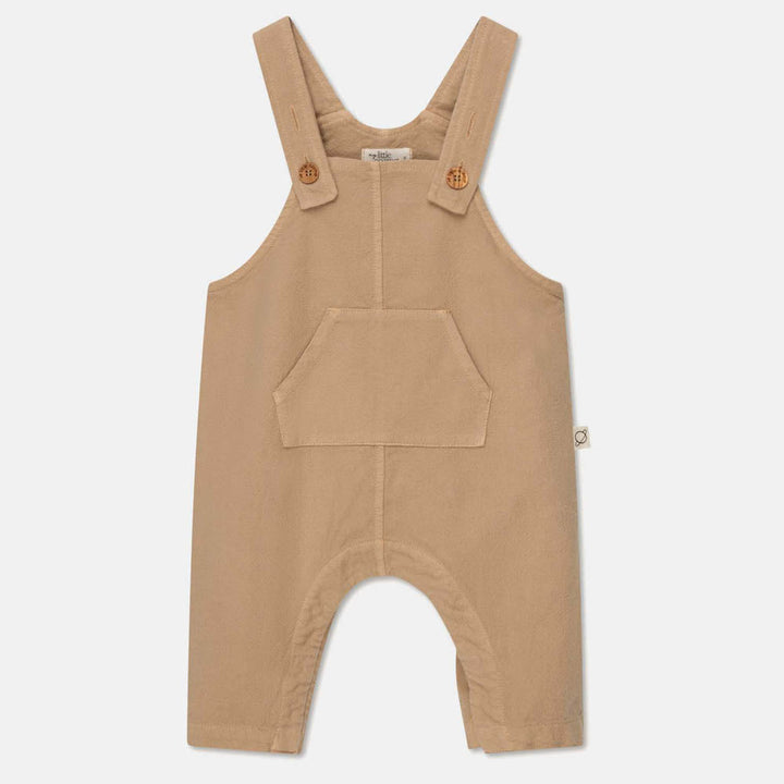 Rustic Cotton Baby Overalls - Sand