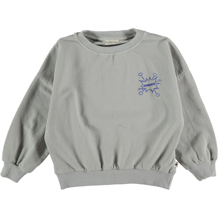 Kids Organic & Recycled Fleece Sweatshirt - Light Grey